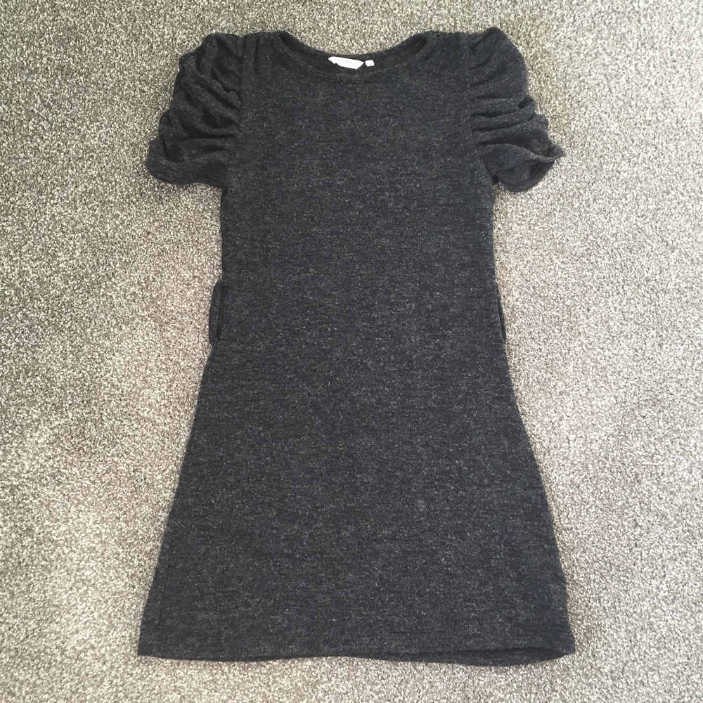 Ruched Sleeve Knit Dress